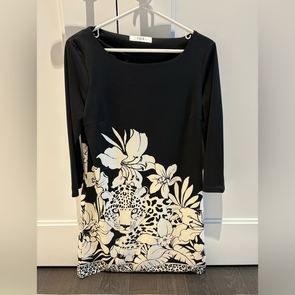 Tibi women’s dress black and white